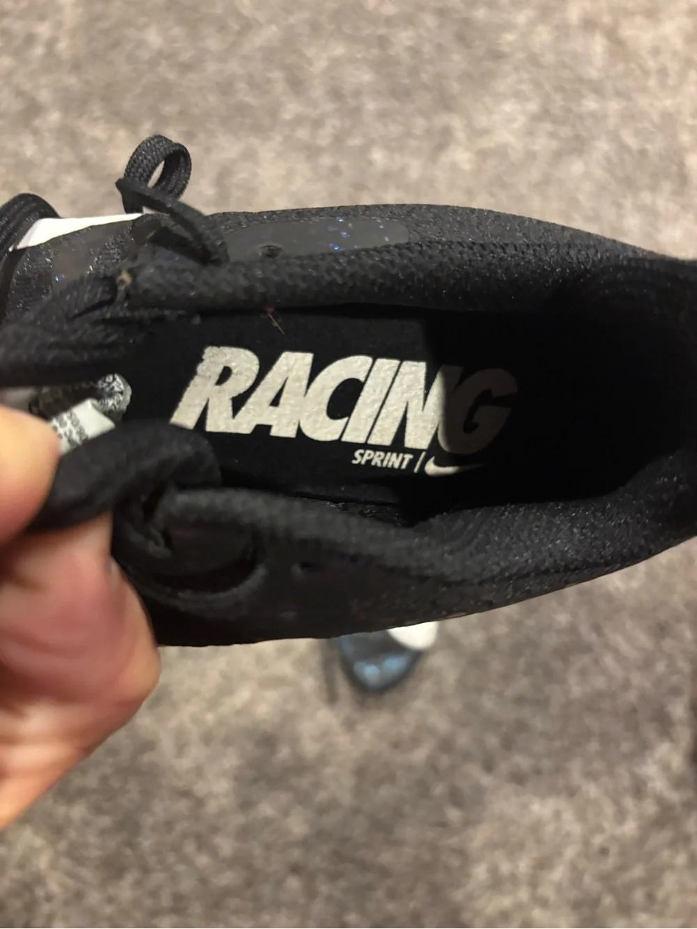 Nike Sprint Black & Blue Speckle Track Spikes